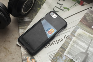 Чехол ZAVTRA для iPhone 7 из натуральной кожи, черный, фото 5