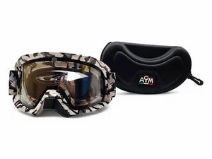 Очки снегоходные с двойной линзой AiM (PRO) 186-101 Camouflage Glossy, фото 4