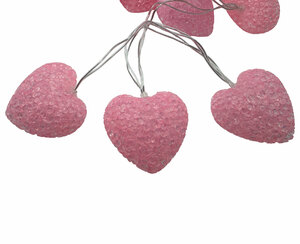 LED-гирлянда "Воздушные сердца" розовые, 20 ламп, 3 метра (TYL-22-USB-PINK20-3), фото 3
