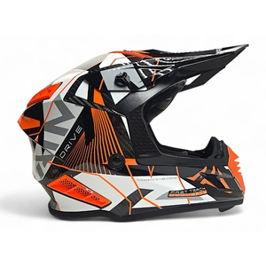 Шлем AiM RH855 Carbon RAZOR White/Red глянцевый XL, фото 5