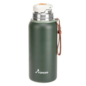 Термос TONAR хаки  700ML  (пробка-ситечко, крышка-кружка, ремешок)  (T-KD-7030-0.7), фото 2