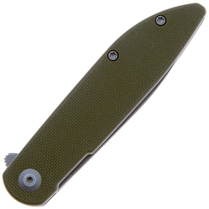 Складной нож SENCUT Bocll II D2 Steel Gray Stonewashed Handle G10 OD Green, фото 3