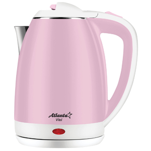 Чайник электрический ATLANTA ATH-2437 (pink) двухстенный, фото 1