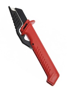 Нож для кабеля KNIPEX  VDE, сменное лезвие 50 мм, длина 190 мм, 1-комп диэлектрическая ручка, нерж. хирургическая сталь, фото 3