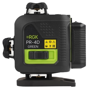 Лазерный уровень RGK PR-4D Green с зеленым лучом, фото 2