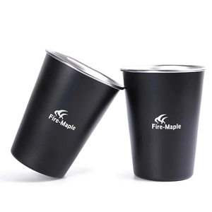 Набор стаканов из нержавеющей стали Fire-Maple  ANTARCTI CUP BLACK, 350 мл, 2 шт., фото 2