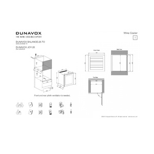 Винный шкаф Dunavox DXB-26.69DB.TO, фото 6