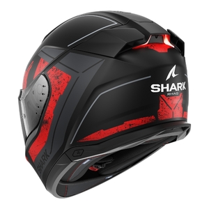 Шлем Shark SKWAL i3 RHAD MAT Black/Chrome/Red XXL, фото 2