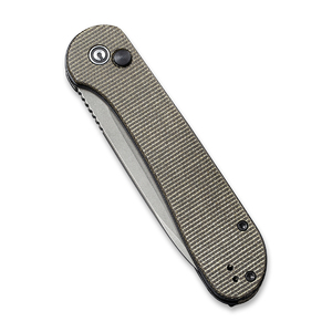 Складной нож CIVIVI Button Lock Elementum 14C28N Steel Gray Stonewashed Handle G10 Gray Stonewashed, фото 5
