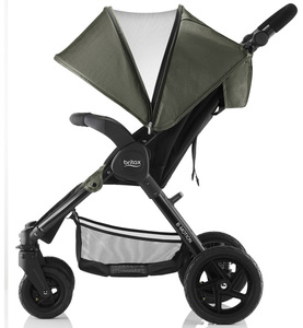 Коляска Britax Romer B-Motion 4 Olive Denim с накидкой на ножки, фото 4