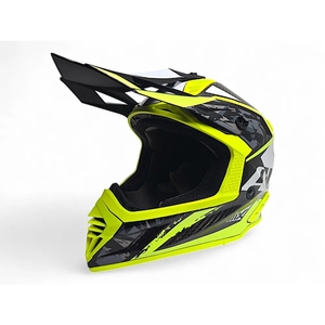 Шлем AiM RH855 Carbon TERRAIN глянцевый  Black/Yellow XXXL, фото 2