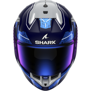 Шлем Shark SKWAL i3 RHAD Blue/Chrome/Silver XL, фото 3