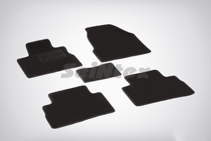 Ворсовые LUX коврики в салон Seintex для Nissan Murano Z51 2008-2015 (черные, 82340), фото 1