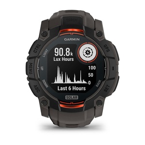 Часы Garmin Instinct 3 50mm Solar Black with Charcoal Silicone (010-02935-40G), фото 2