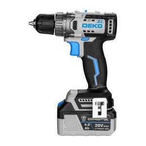 Дрель-шуруповерт аккумуляторная бесщеточная DEKO Loner 20V ONE + в кейсе, 20В, 2*4.0Ач, фото 4