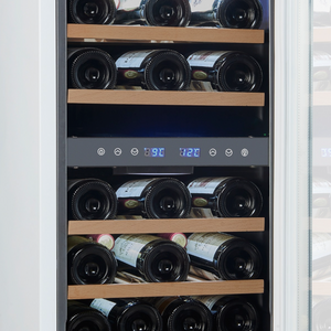 Винный шкаф CellarPrivate встраиваемый, двухзонный на 27 бутылок белый CP027-2TW, фото 8