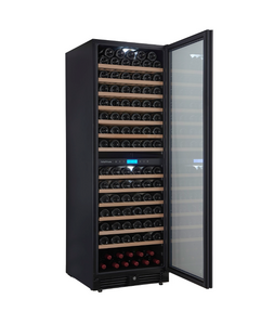 Винный шкаф CellarPrivate двухзонный на 163 бутылки черный, скрытая ручка CP165-2TBH, фото 8