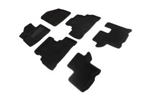 Ворсовые 3D коврики в салон Seintex для KIA Sorento Prime 2015-2020 (черные), фото 1