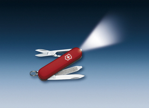 Нож-брелок Victorinox Classic SwissLite, 58 мм, 7 функций, красный, фото 2