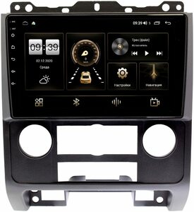 Штатная магнитола LeTrun 4196-9279 для Ford Escape II 2007-2012 (черная) на Android 10 (6/128, DSP, QLed) С оптическим выходом, фото 1