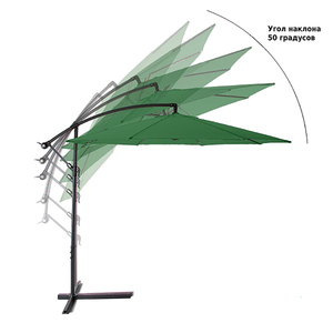 Зонт садовый Green Glade 8004 зеленый, фото 4