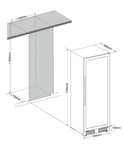 Винный шкаф CellarPrivate двухзонный на 163 бутылки CP165-2T, фото 2