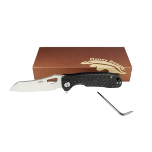 Нож Honey Badger Wharncleaver D2 M (HB1161) с чёрной рукоятью, фото 5