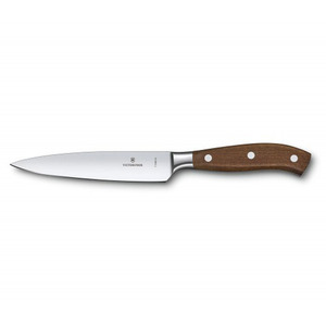 Кованый нож Victorinox Grand maitre Rosewood Chef's Knife в подарочной упаковке, лезвие 15 см прямое, дерево, фото 2