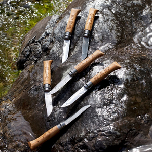 Нож Opinel №8 Animalia, нержавеющая сталь, рукоять дуб, гравировка бизон, фото 3