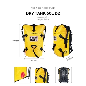 Влагозащитный рюкзак Stream Trail Dry Tank D2 OD (Olive Drab) 60L, фото 3