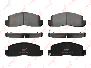 Колодки тормозные передние LYNXauto BD-7587. Для TOYOTA Тойота Dyna 200 3.4d-3.7d 95-01, фото 2