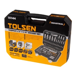 Набор инструментов TOLSEN 108 предметов, универсальный TT15144, фото 5