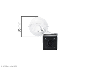 CMOS ИК штатная камера заднего вида AVEL Electronics AVS315CPR (#161) для SUZUKI GRAND VITARA III (2005-2014)/ VITARA II (2015-...)