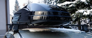Бокс на крышу автомобиля SOTRA Magic 320 ABS черный металлик, фото 2