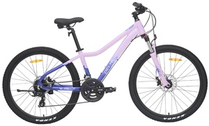 Велосипед подростковый Tech Team Delta 26"х14" розовый 2024 (алюминий), фото 1