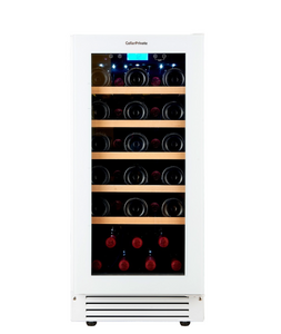 Винный шкаф CellarPrivate встраиваемый, однокамерный на 32 бутылки белый, скрытая ручка CP032-1TWH, фото 5