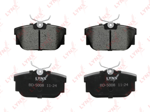 Колодки тормозные задние LYNXauto BD-5008. Для LAND ROVER ЛэндРовер Discovery II 2.5D-4.0 98-04/Range Rover(Рэндж Ровер) II 2.5D-4.6 94-02, фото 2