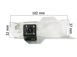 CMOS ИК штатная камера заднего вида AVEL Electronics AVS315CPR (#036) для KIA Rio II Sedan (05-10) / Rio III Sedan (11+)