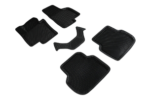 Коврики EVA 3D ромб для Volkswagen Jetta 2011-2018 (черные, 95355)