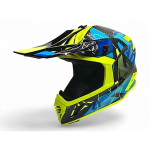 Шлем AiM RH855 Carbon RAZOR глянцевый Yellow/Blue XXL, фото 1