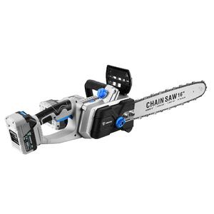 Пила цепная аккумуляторная бесщеточная DEKO DKCHS 40 PRO, 2х20В, 16", 2x5.0Ач, двойное з/у, с сумкой, фото 2