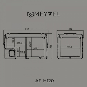 Компрессорный автохолодильник Meyvel AF-H120DD, фото 7