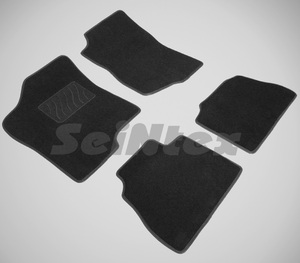 Ворсовые LUX коврики в салон Seintex для Chevrolet Tahoe III 2007-2014 (черные, 83465)