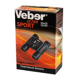Бинокль Veber Sport БН 12x25, черный, фото 2