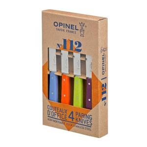 Набор ножей Opinel Set of 4 N°112 assorted sweet pop colours, нержавеющая сталь, (4 шт./уп.) 001381, фото 1