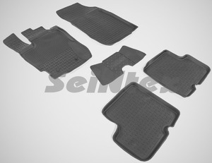 Резиновые коврики с высоким бортом Seintex для Renault Duster 2015-2021