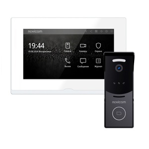 Комплект из IP-видеодомофона и IP-вызывной панели Novicam IMPULSE 7 IP WIFI KIT WHITE, фото 1