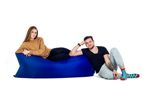Надувной диван БИВАН Классический, цвет синий, фото 2