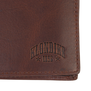 Бумажник Klondike Dawson, коричневый, 9,5х2х10,5 см, фото 4