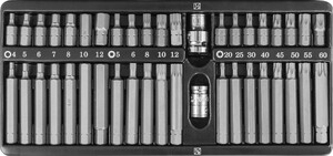 JONNESWAY S29H4142SM Набор вставок-бит 10 мм DR с переходниками, 42 предмета, фото 1